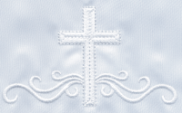 embroidered cross